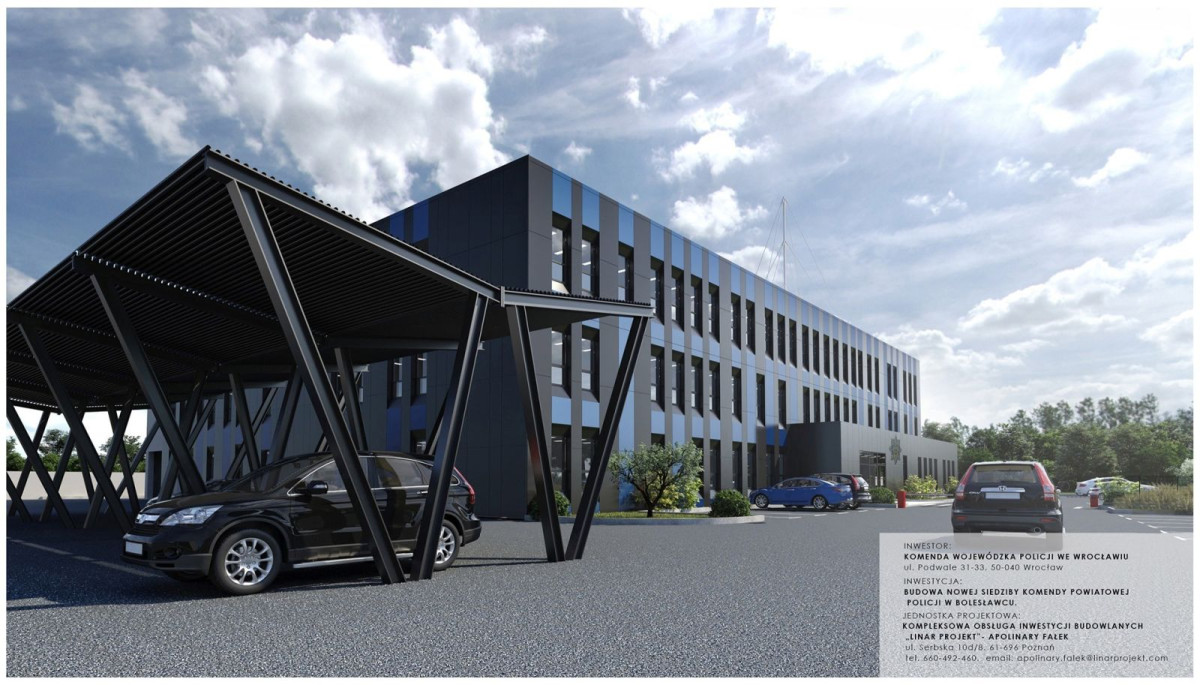 Wizualizacja nowej siedziby KPP Bolesławiec