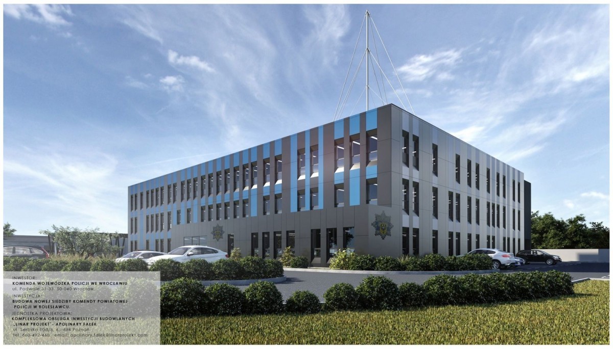 Wizualizacja nowej siedziby KPP Bolesławiec