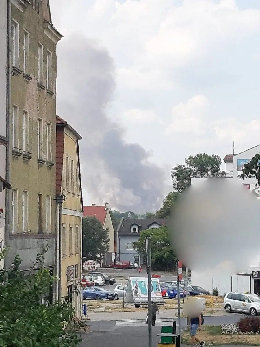 Poważny pożar koło cmentarza Kutuzowa