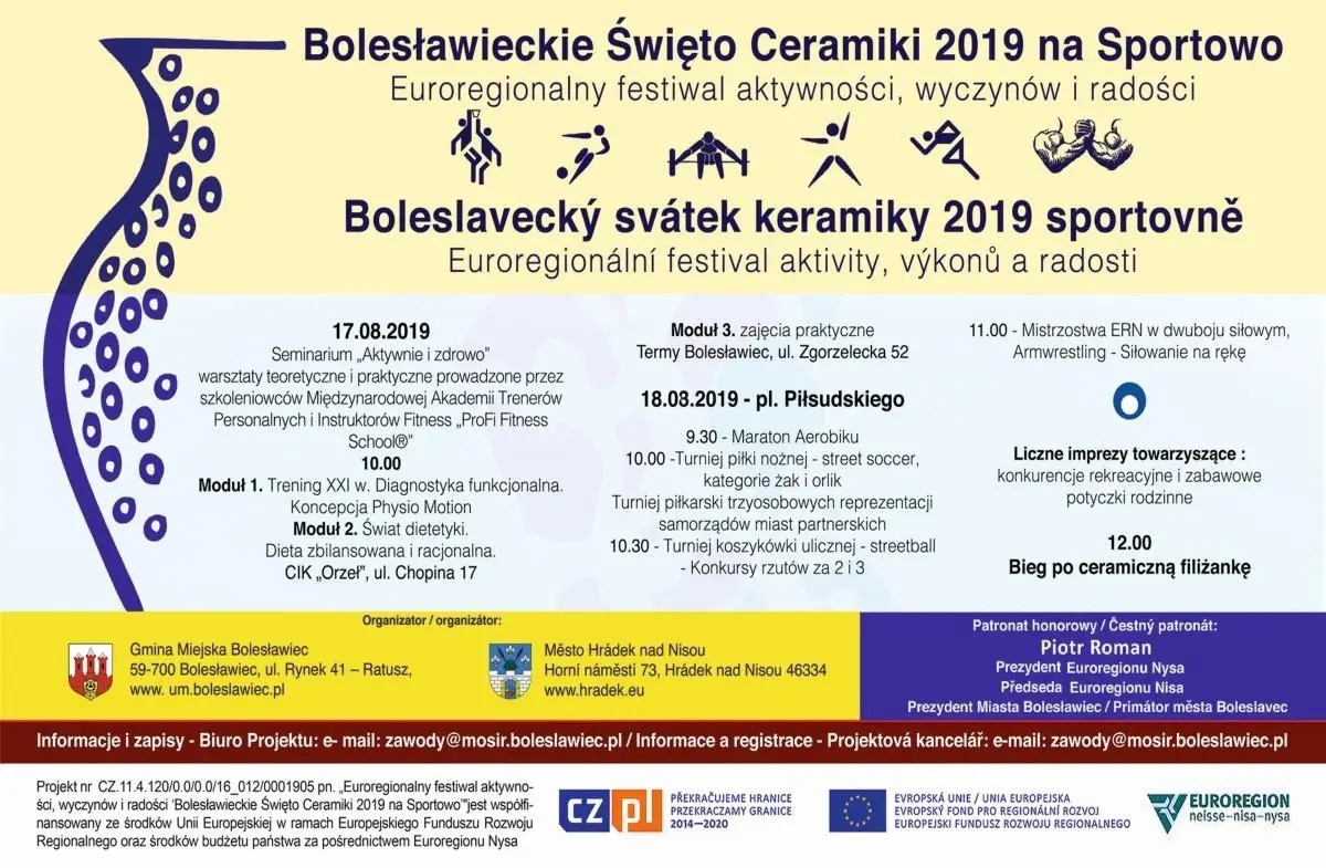 Plakat - Bolesławieckie Święto Ceramiki na sportowo