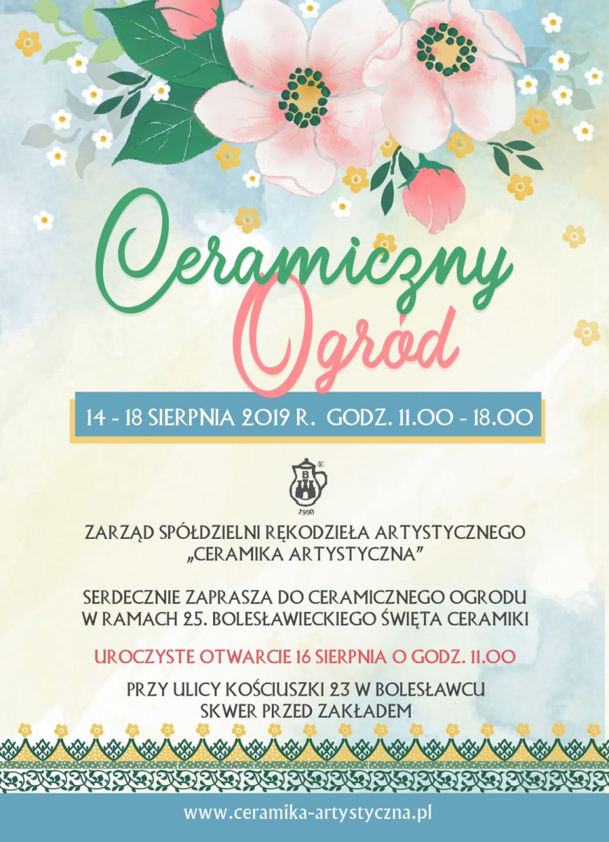 Ceramika Artystyczna zaprasza do Ceramicznego Ogrodu