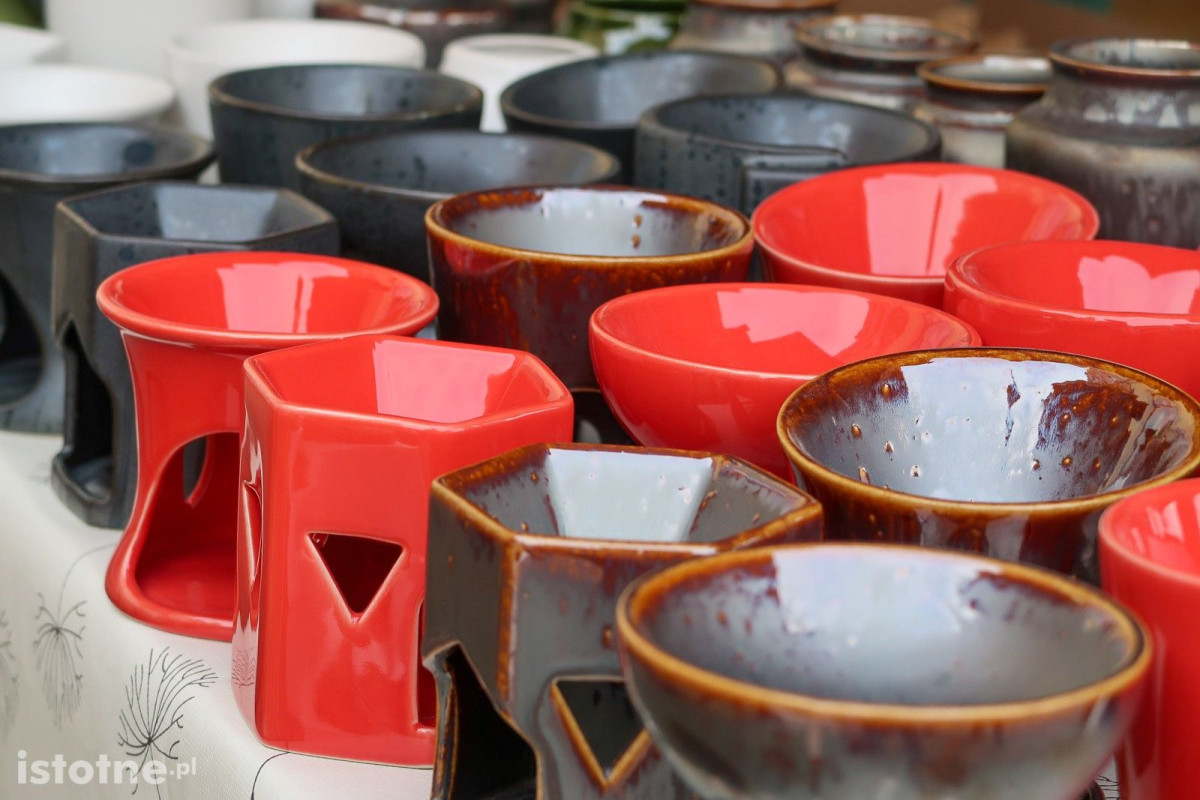 Ceramika na targach ceramicznych w Bolesławcu