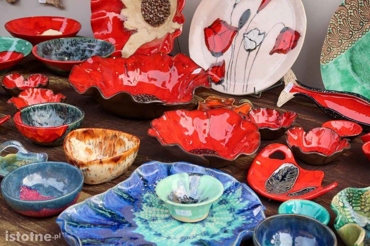 Ceramika na targach ceramicznych w Bolesławcu