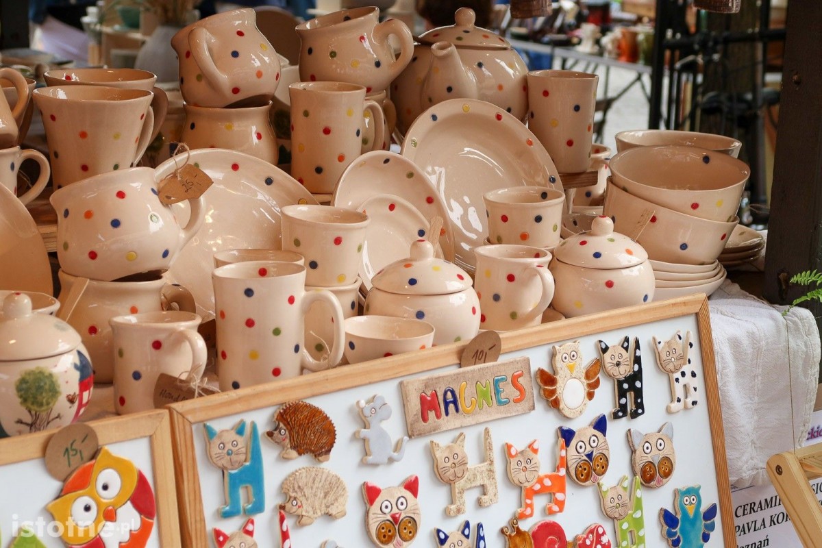 Ceramika na targach ceramicznych w Bolesławcu