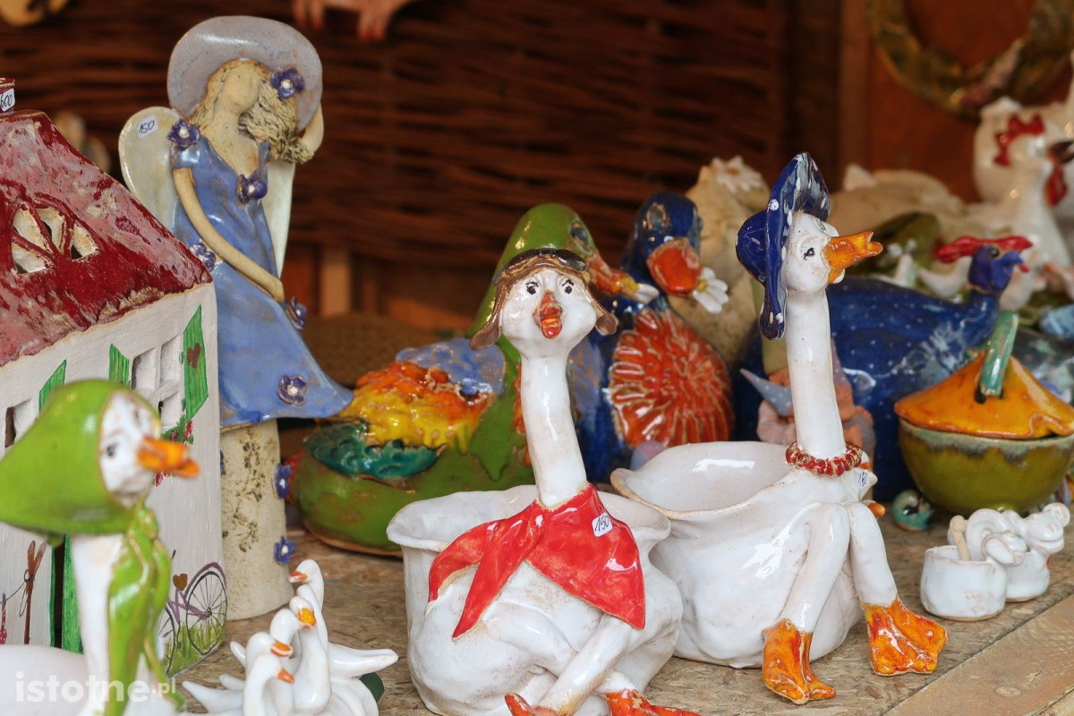 Ceramika na targach ceramicznych w Bolesławcu