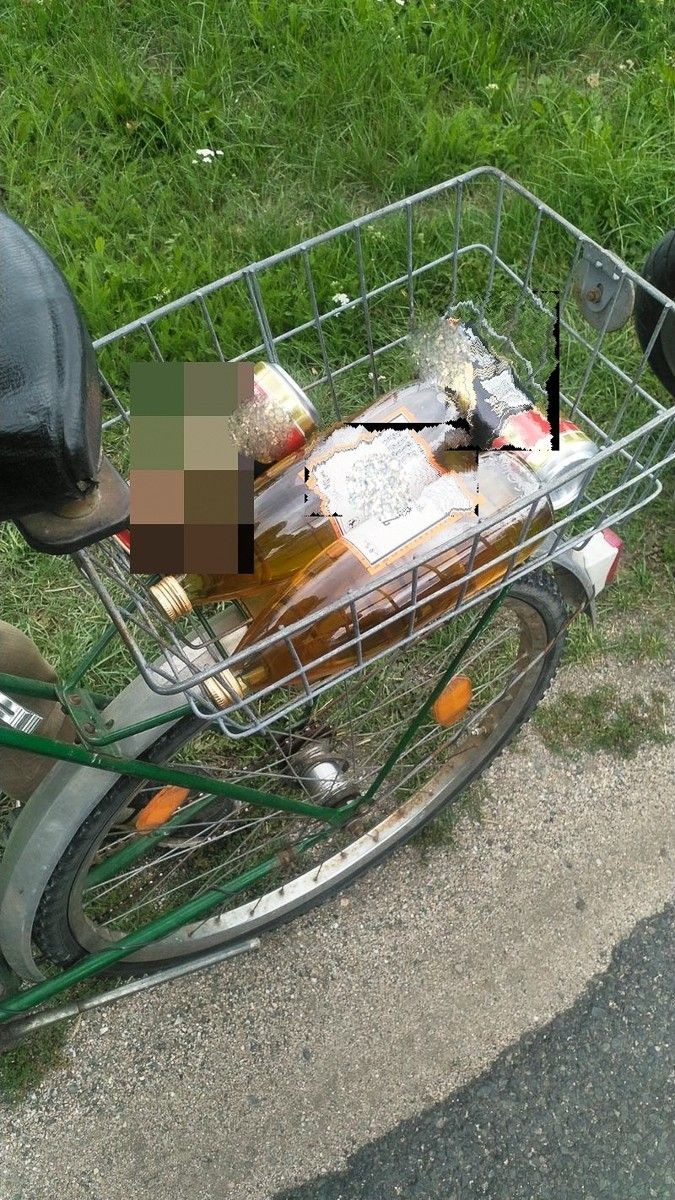 Pijany rowerzysta wpadł w ręce policji