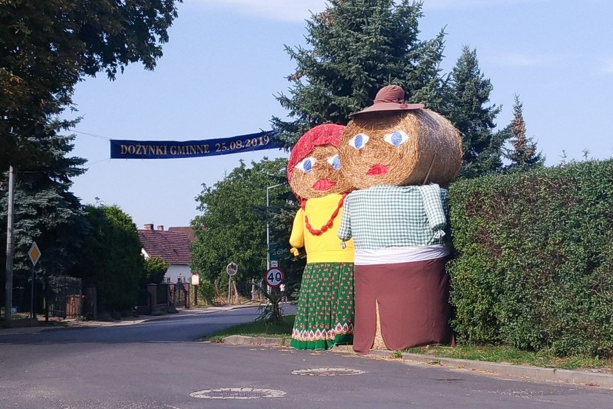 Dekoracje Bolesławic podczas dożynek gminnych 2019