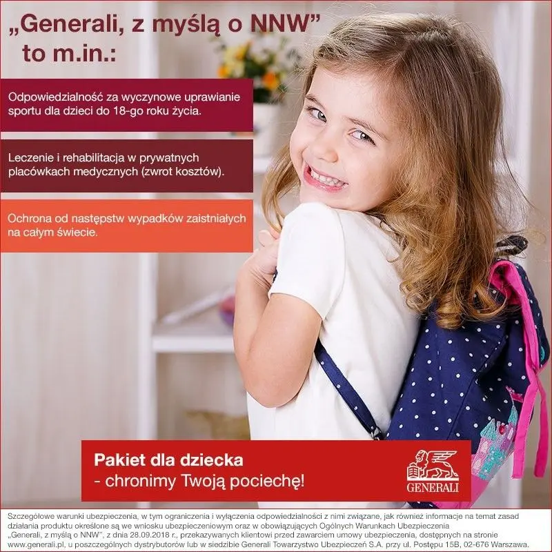 Kancelaria Ubezpieczeń infopolisa.com z myślą ubezpieczeniach NNW dla dziecka