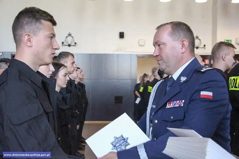New police officers took their oaths. Two of them will serve in Bolesławiec