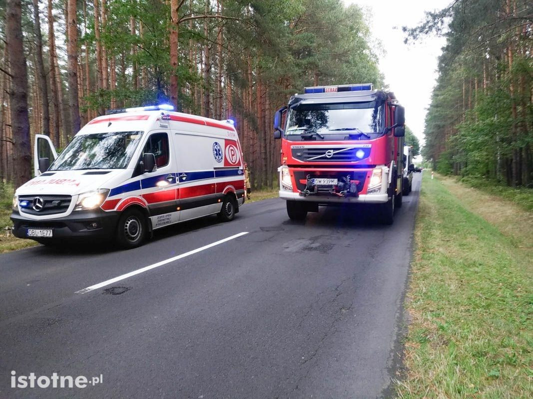 Zderzenie trzech aut koło Kliczkowa