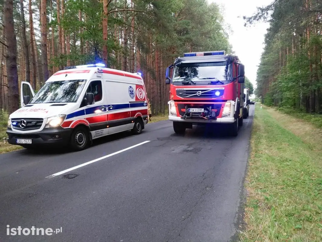 Zderzenie trzech aut koło Kliczkowa