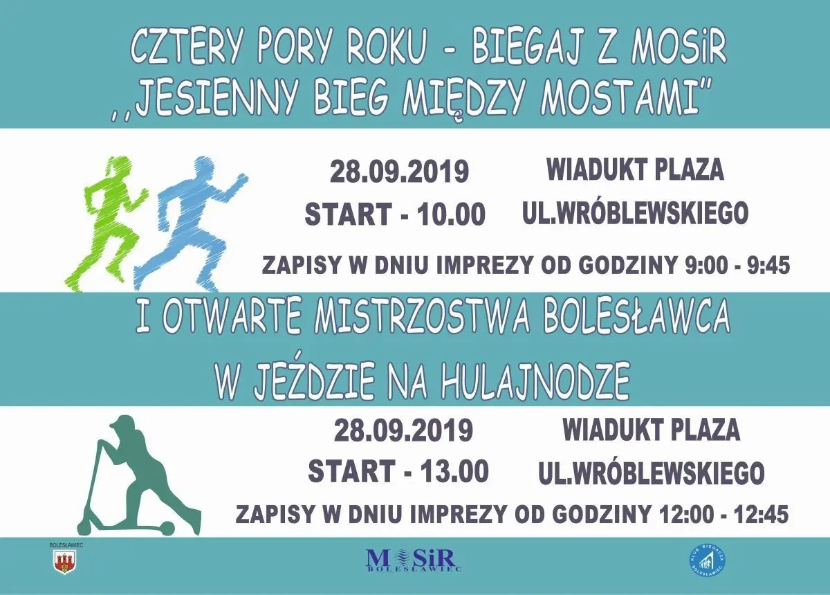 Plakat Jesienny Bieg Między Mostami
