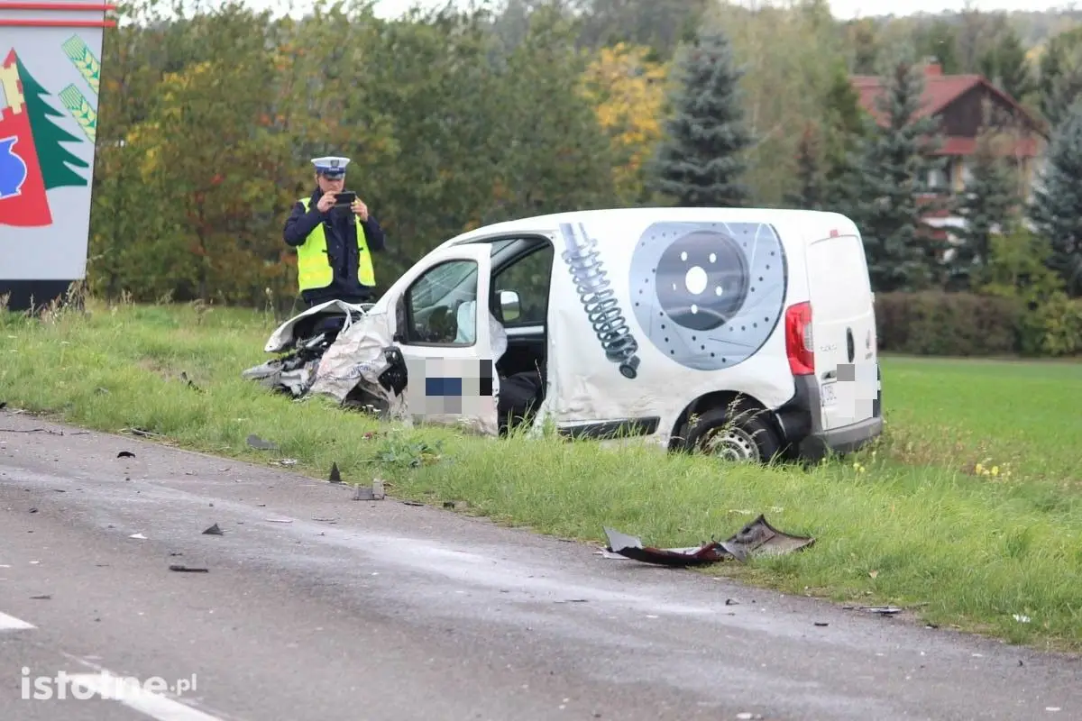 Pościg i wypadek koło Łazisk