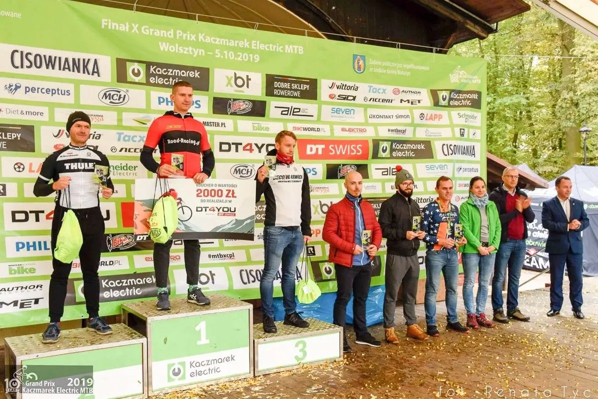 Strażak z Nowogrodźca Krzysztof Leszczyński najlepszy na rowerowych zawodach w Wolsztynie