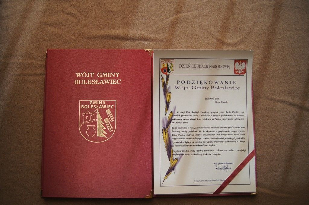 Nauczyciele z gminy Bolesławiec uhonorowani