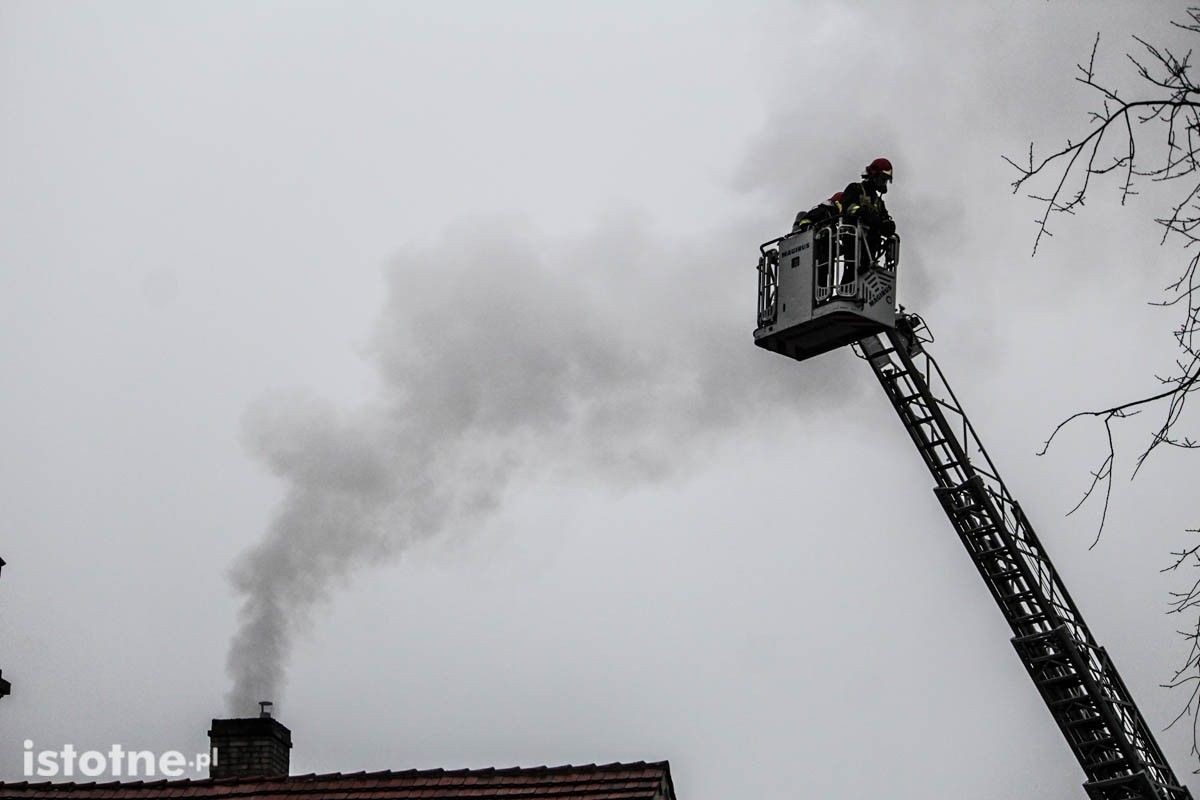 Akcja straży pożarnej w Kruszynie