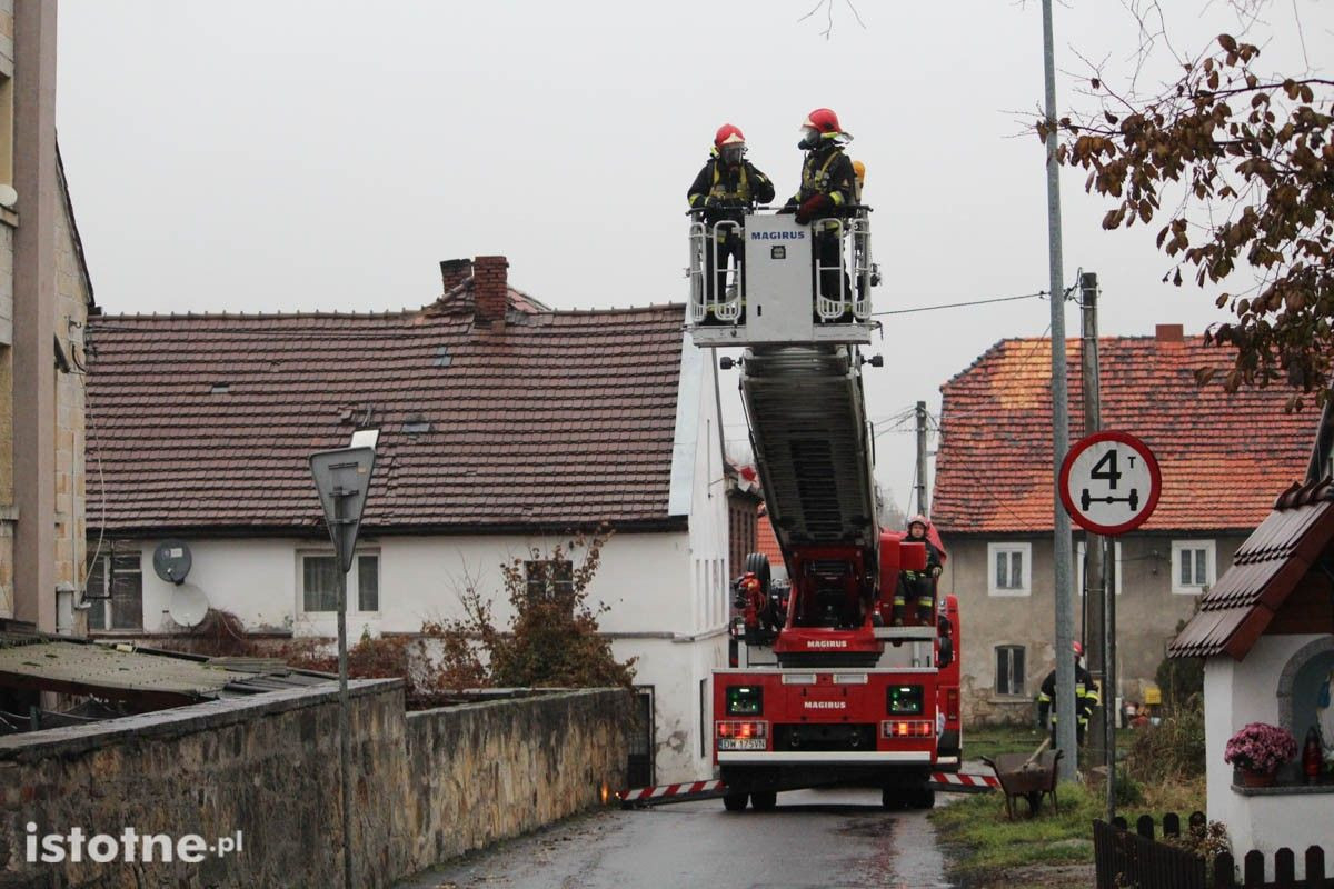 Akcja straży pożarnej w Kruszynie