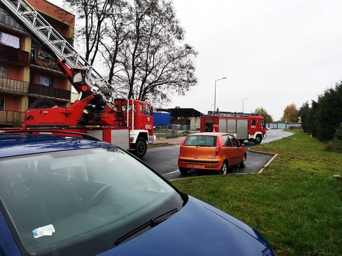 Balkonowa interwencja strażaków w Nowogrodźcu
