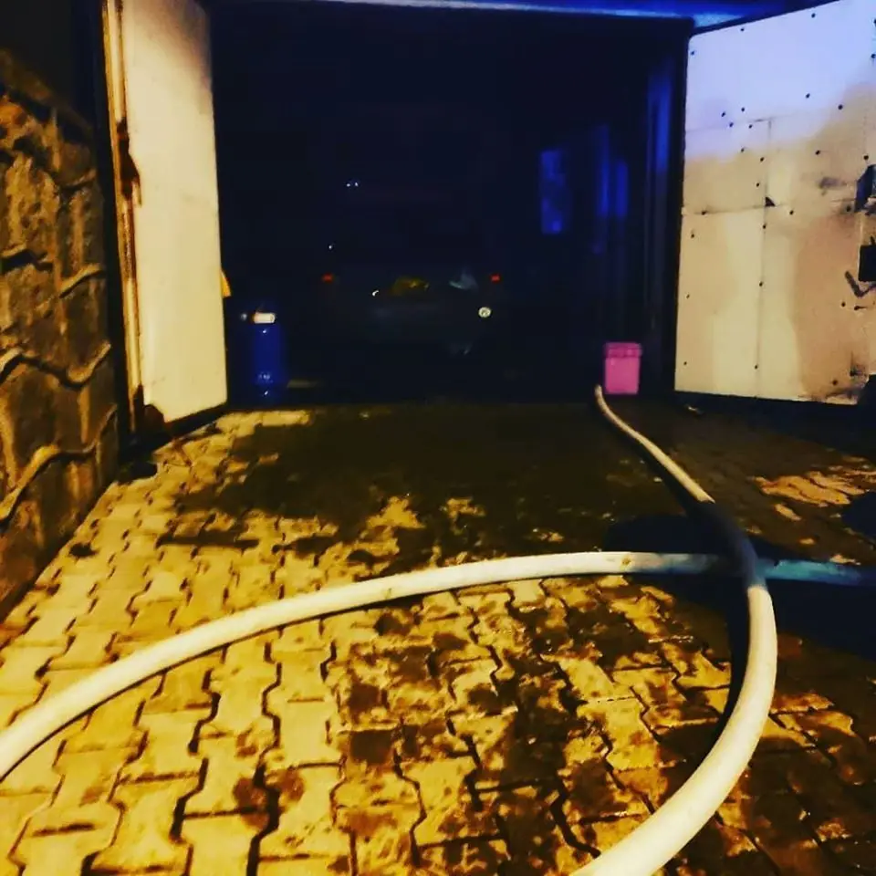 Pożar kotłowni w Milikowie