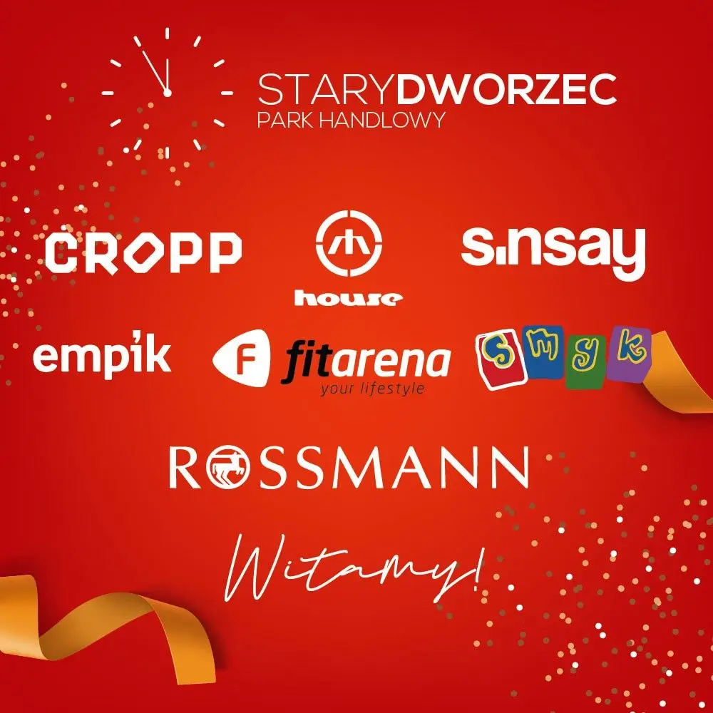 Baner sklepów Stary Dworzec