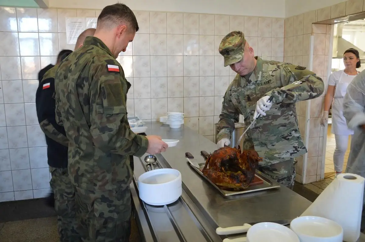 Żołnierze US Army obchodzili w Bolesławcu Święto Dziękczynienia