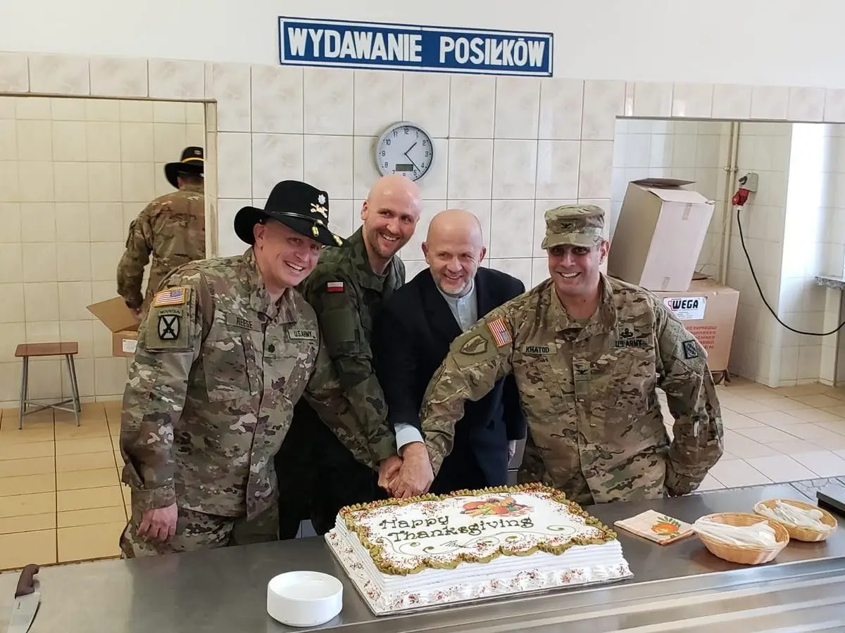 Żołnierze US Army obchodzili w Bolesławcu Święto Dziękczynienia