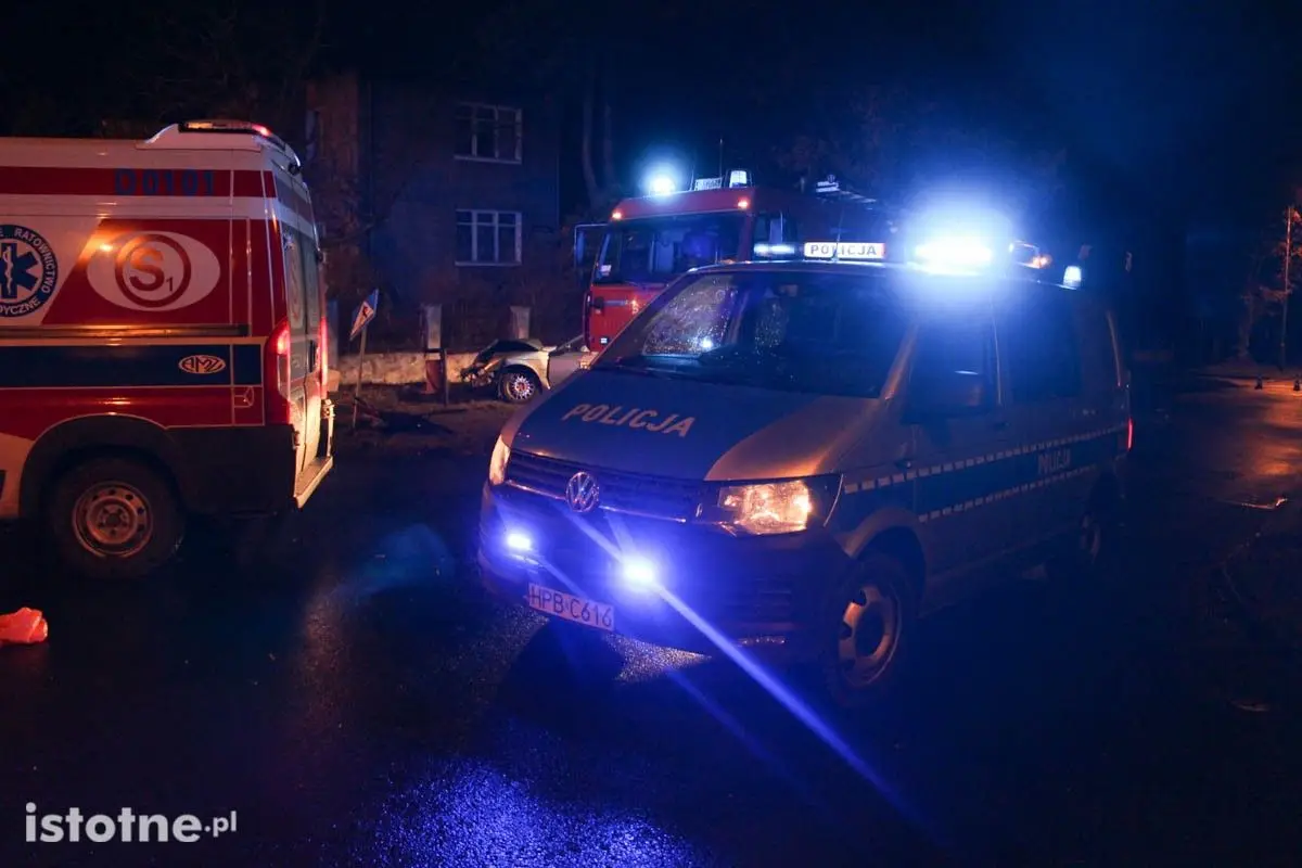 Accident at the intersection of al. Wojska Polskiego and ul. Zwycięstwa