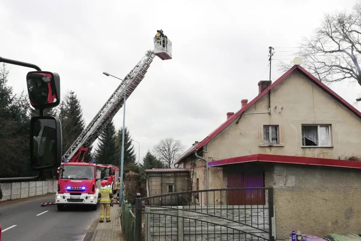 Akcja Straży Pożarnej w Gromadce