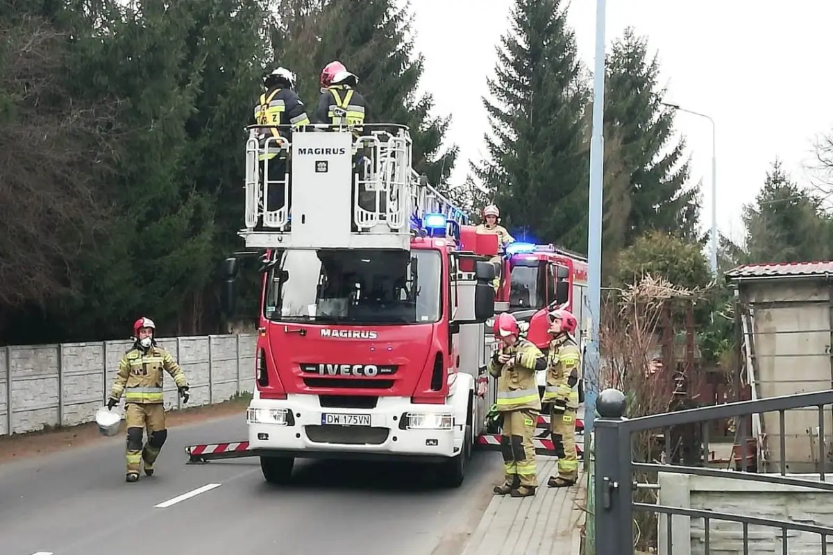 Akcja Straży Pożarnej w Gromadce