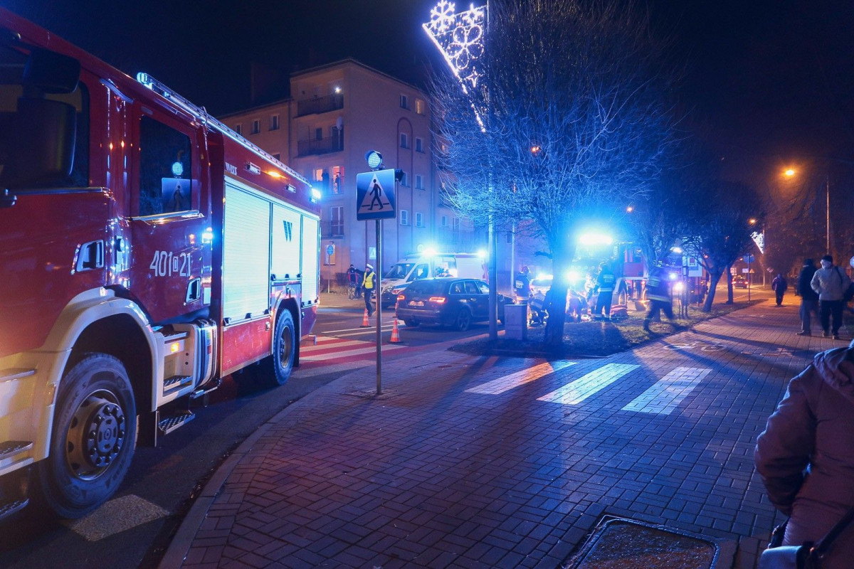 Potrącenie pieszego przy alei Tysiąclecia
