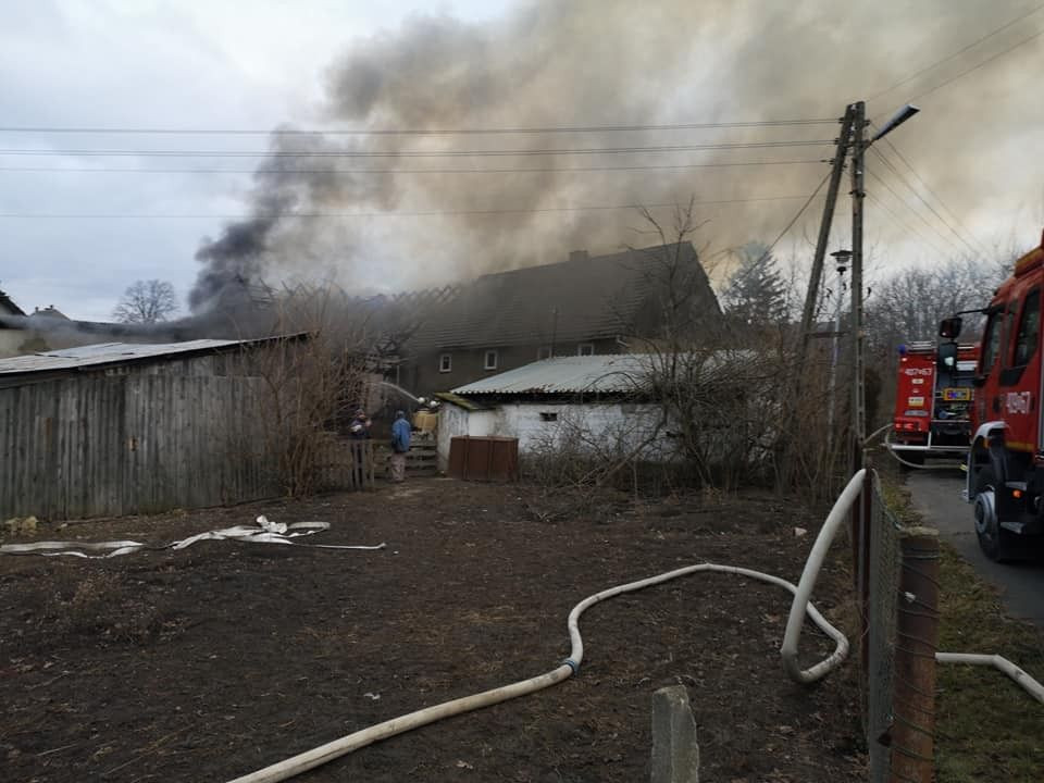 Spłonęła stodoła w Raciborowicach Górnych