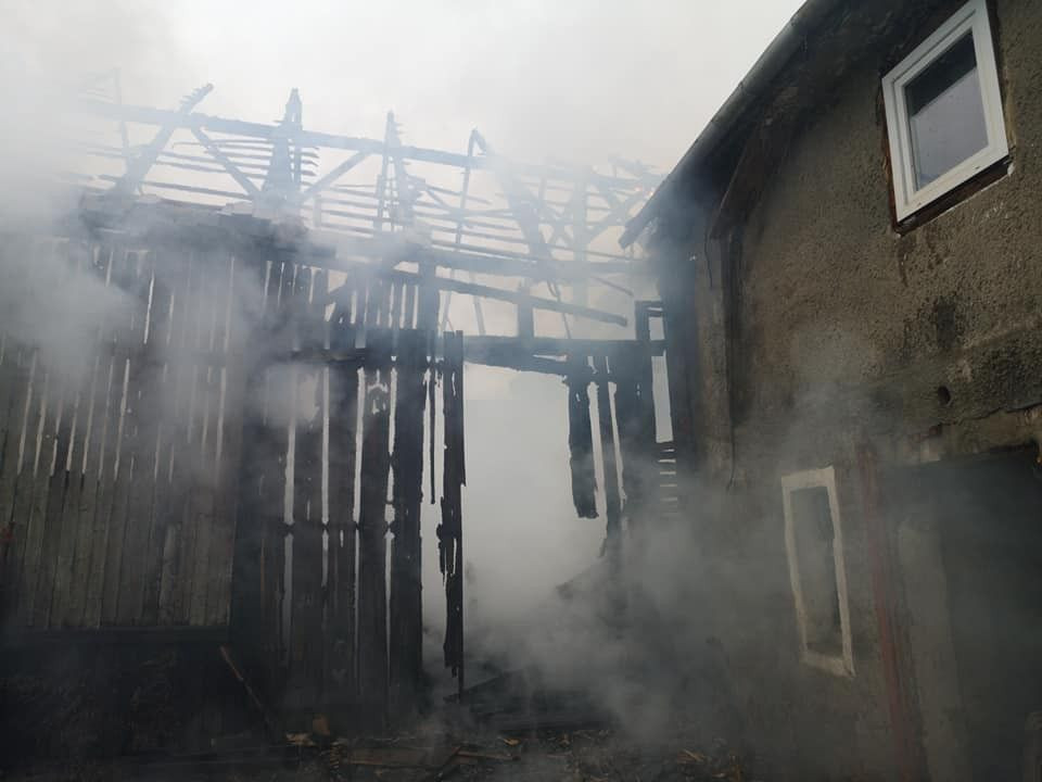 Spłonęła stodoła w Raciborowicach Górnych