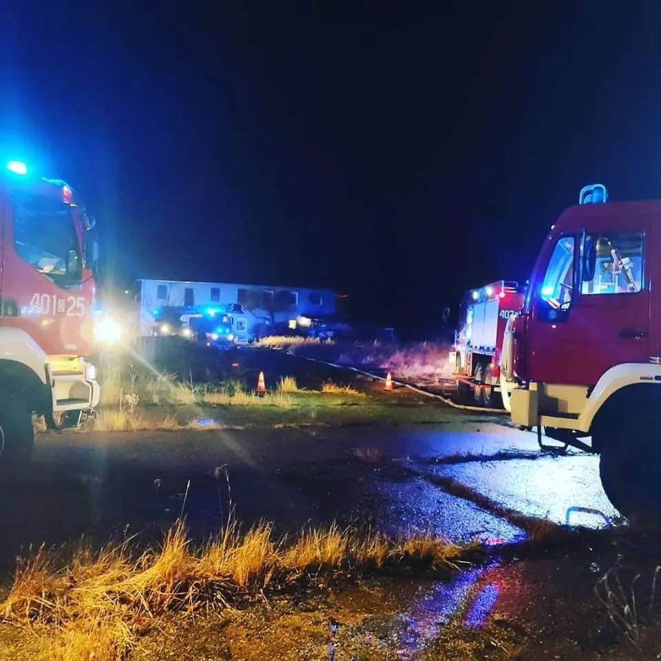 Large fire in Ławszowa
