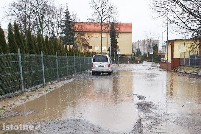 Ulica Nadrzeczna po opadach