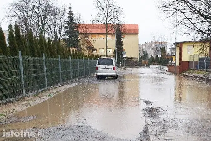 Ulica Nadrzeczna po opadach