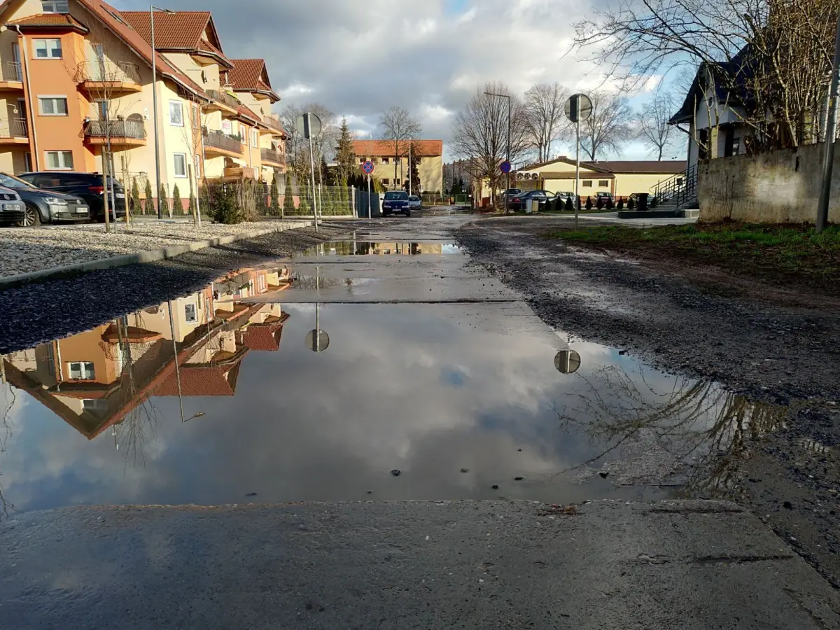 Ulica Nadrzeczna po opadach