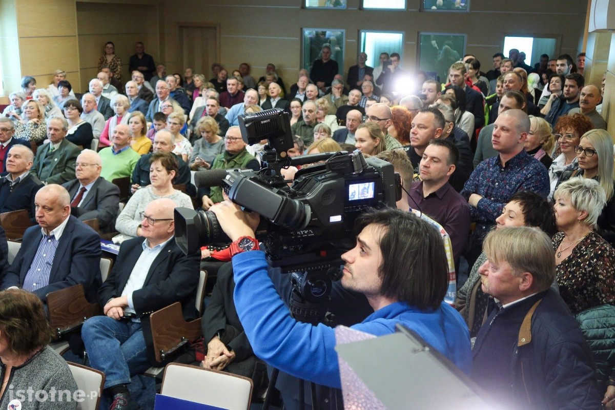 Spotkanie wyborcze Roberta Biedronia w Bolesławcu