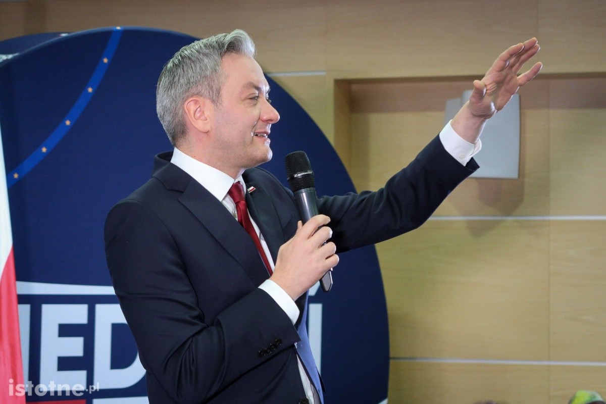 Spotkanie wyborcze Roberta Biedronia w Bolesławcu