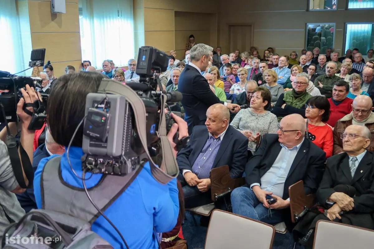 Spotkanie wyborcze Roberta Biedronia w Bolesławcu