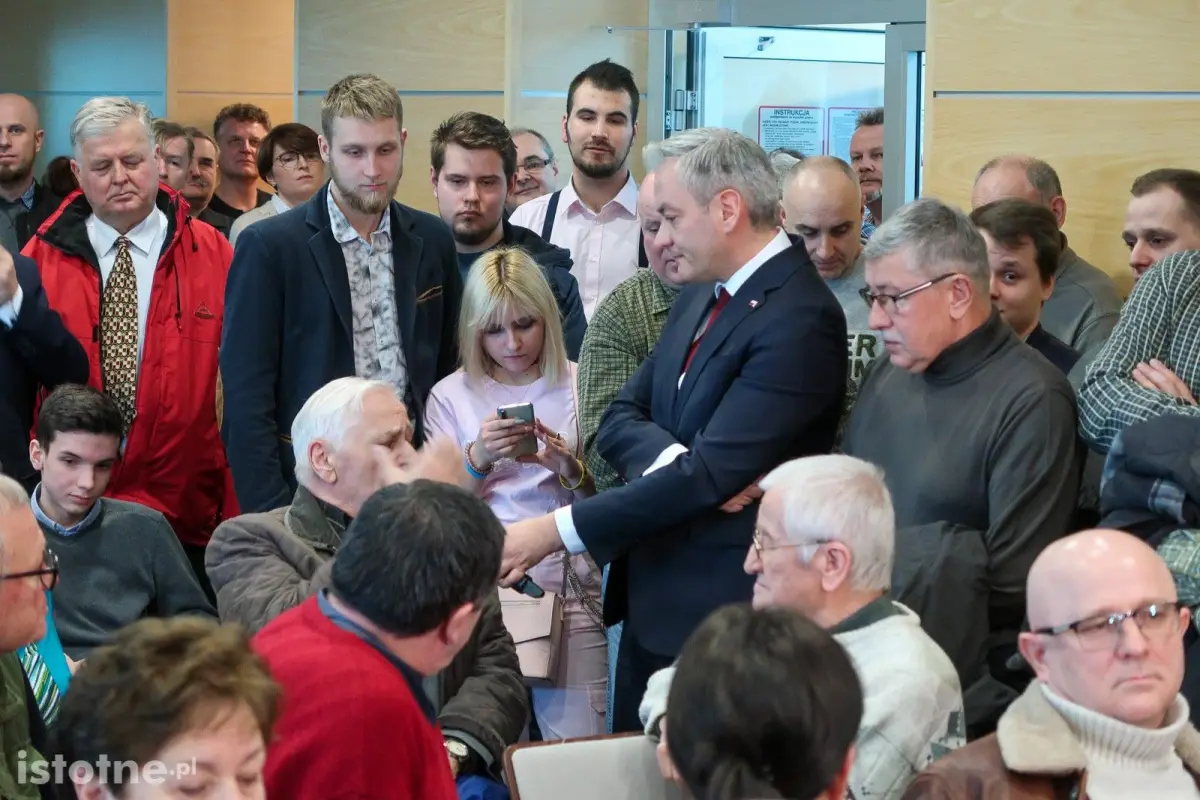 Spotkanie wyborcze Roberta Biedronia w Bolesławcu