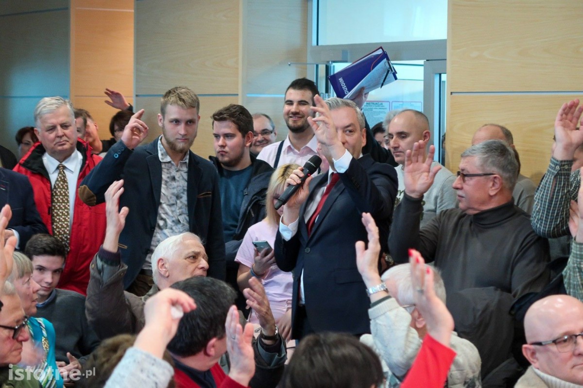 Spotkanie wyborcze Roberta Biedronia w Bolesławcu