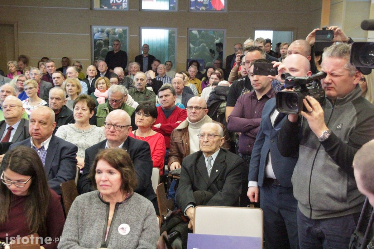 Spotkanie wyborcze Roberta Biedronia w Bolesławcu