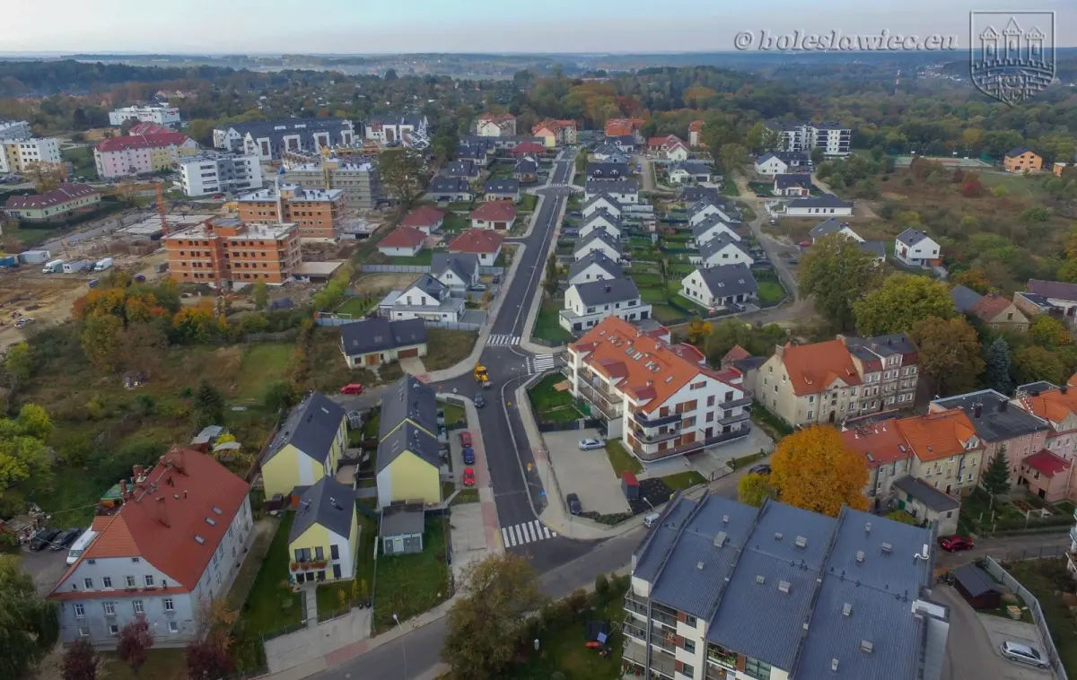 Widok z lotu ptaka na Bolesławiec