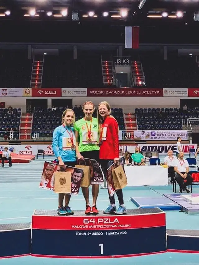 Marcelina Drozdek, brązowa medalistka 64 PZLA Halowych Mistrzostw Polski w chodzie sportowym