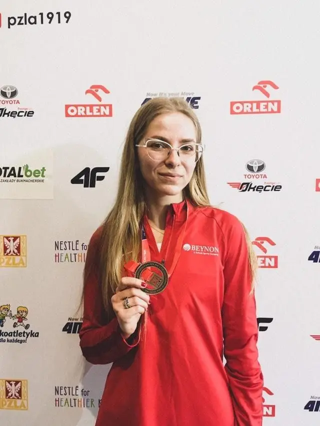 Marcelina Drozdek, brązowa medalistka 64 PZLA Halowych Mistrzostw Polski w chodzie sportowym