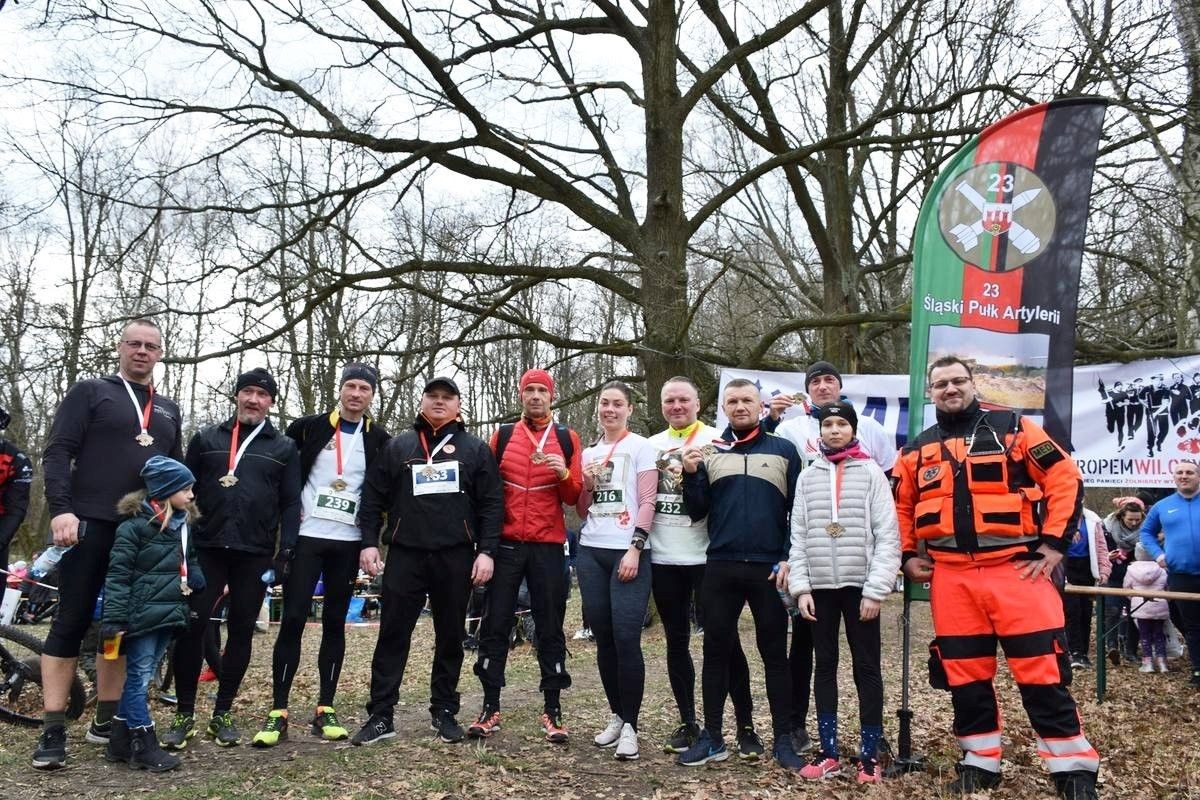 Bieg Tropem Wilczym w parku miejskim z okazji Narodowego Dnia Żołnierzy Wyklętych