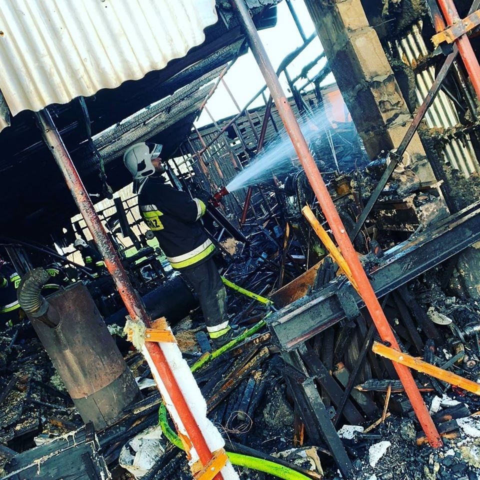 Akcja strażaków: pożar w Gierałtowie (gmina Nowogrodziec, powiat bolesławiecki)