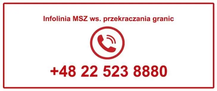Nr infolinii dla osób chcących wrócić do Polski