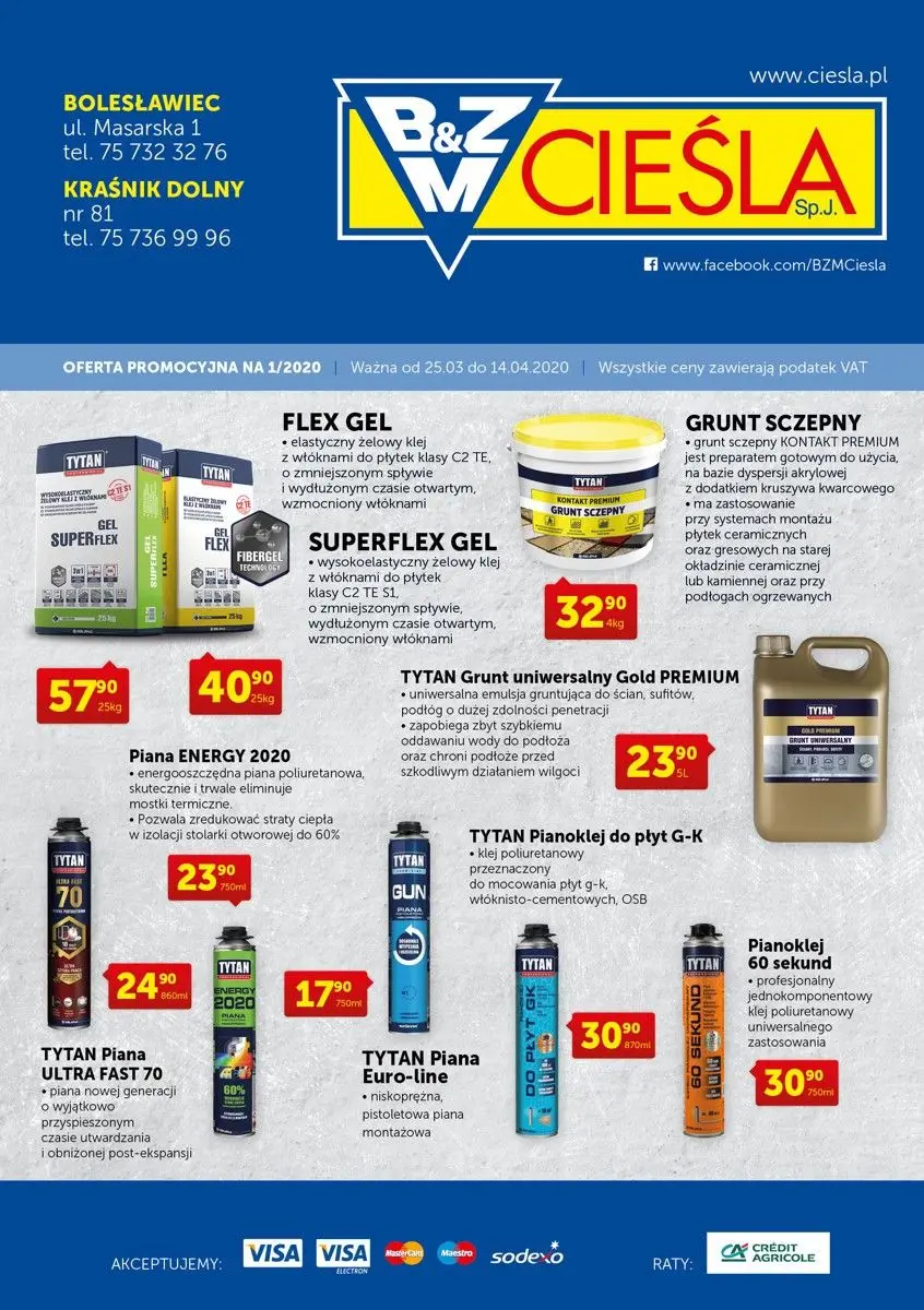 Oferta promocyjna firmy Cieśla