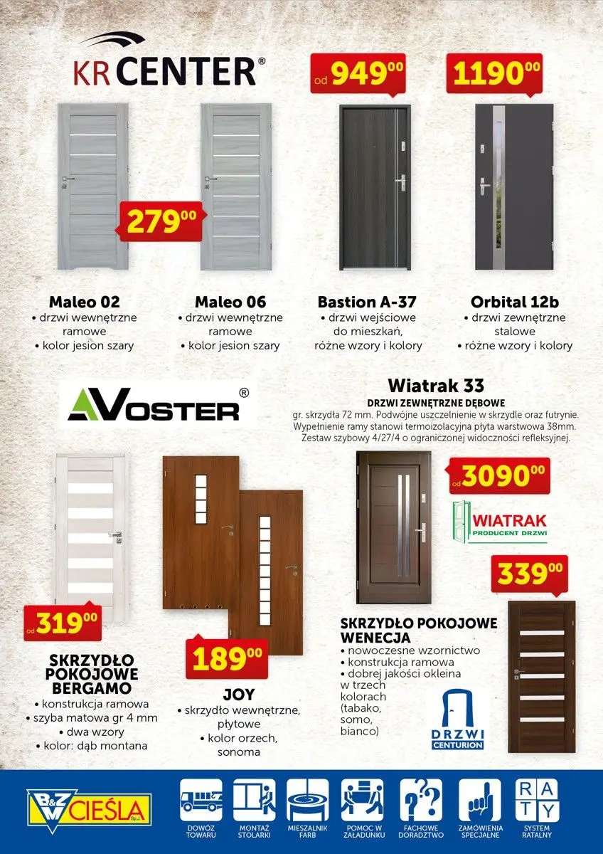 Oferta promocyjna firmy Cieśla